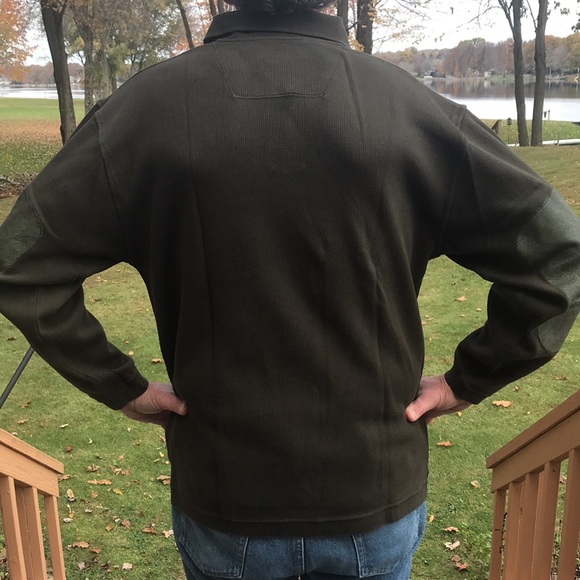 NWOT cotton and leather jersey L - Picture 4 of 6